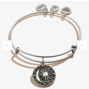 ALEX AND ANI. COSMIC BALANCE Silver Charm Bangle Bracelet